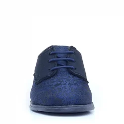 Rakerplus Lacivert Siyah Bağcıklı Takım Elbise Klasik Çocuk Ayakkabı