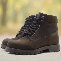 Rakerplus Neson Hakiki Deri Kahve Kürklü Bot Postal