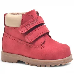 Rakerplus Neson Hakiki Deri Kırmızı Cırtlı Çocuk Bot