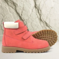 Rakerplus Neson Hakiki Deri Kırmızı Cırtlı Çocuk Bot