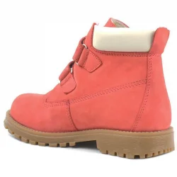 Rakerplus Neson Hakiki Deri Kırmızı Cırtlı Çocuk Bot