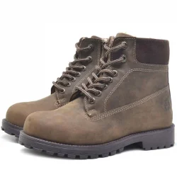 Rakerplus Neson Hakiki Deri Kum Rengi Kışlık Çocuk Bot Postal Ayakkabı