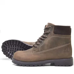 Rakerplus Neson Hakiki Deri Kum Rengi Kışlık Çocuk Bot Postal Ayakkabı