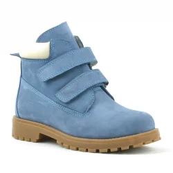 Rakerplus Neson Hakiki Deri Mavi Cırtlı Çocuk Bot