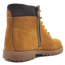 Rakerplus Neson Hakiki Deri Rahat Sarı Fermuarlı Unisex Çocuk Bot