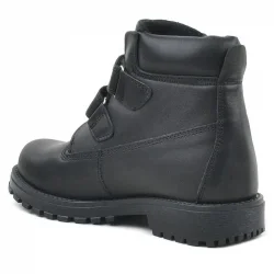 Rakerplus Neson Hakiki Deri Siyah Cırtlı Çocuk Bot