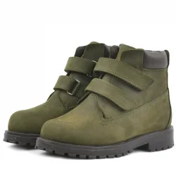 Rakerplus Neson Hakiki Deri Yeşil Cırtlı Çocuk Bot