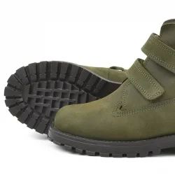 Rakerplus Neson Hakiki Deri Yeşil Cırtlı Çocuk Bot