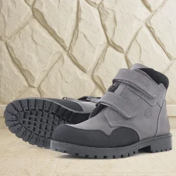 Rakerplus Pixel Hakiki Deri Gri Cırtlı Erkek Çocuk Bot