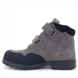 Rakerplus Pixel Hakiki Deri Gri Cırtlı Erkek Çocuk Bot