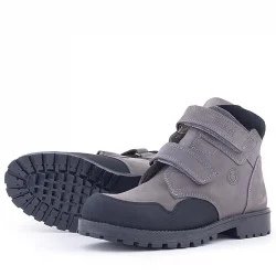 Rakerplus Pixel Hakiki Deri Gri Cırtlı Erkek Çocuk Bot