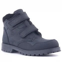 Rakerplus Pixel Hakiki Deri Siyah Nubuk Cırtlı Erkek Çocuk Bot