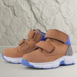 Rakerplus Pixel Hakiki Deri Taba Cırtlı Bebek Spor Bot Ayakkabı