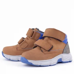 Rakerplus Pixel Hakiki Deri Taba Cırtlı Bebek Spor Bot Ayakkabı