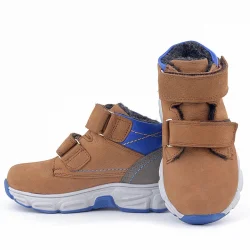 Rakerplus Pixel Hakiki Deri Taba Cırtlı Bebek Spor Bot Ayakkabı