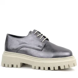 Rakerplus Platin Hakiki Deri Bağcıklı Oxford Günlük Ayakkabı