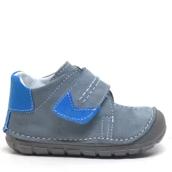 Rakerplus Popeye Hakiki Deri Gri Mavi İlk Adım Unisex Bebek Ayakkabısı
