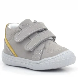 Rakerplus Raya Hakiki Deri Gri Sarı Cırtlı Erkek Bebek Bot