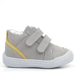 Rakerplus Raya Hakiki Deri Gri Sarı Cırtlı Erkek Bebek Bot