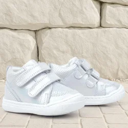 Rakerplus Raya Hakiki Deri Gümüş Simli Cırtlı Kız Bebek Bot