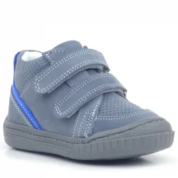 Rakerplus Raya Hakiki Deri Koyu Gri Cırtlı Erkek Bebek Bot