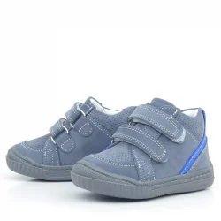 Rakerplus Raya Hakiki Deri Koyu Gri Cırtlı Erkek Bebek Bot