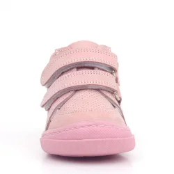 Rakerplus Raya Hakiki Deri Pembe Cırtlı Kız Bebek Bot