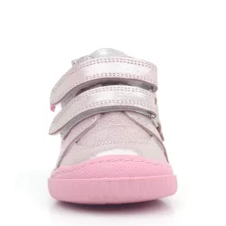 Rakerplus Raya Hakiki Deri Pembe Mor Simli Cırtlı Kız Bebek Bot