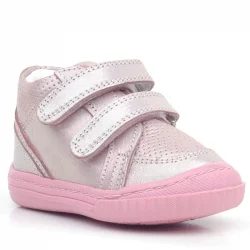 Rakerplus Raya Hakiki Deri Pembe Simli Cırtlı Kız Bebek Bot