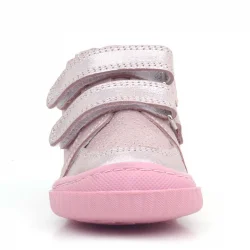 Rakerplus Raya Hakiki Deri Pembe Simli Cırtlı Kız Bebek Bot