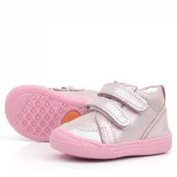 Rakerplus Raya Hakiki Deri Pembe Simli Cırtlı Kız Bebek Bot