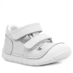 Rakerplus Ruby Hakiki Deri Beyaz Yazlık İlk Adım Ayakkabısı