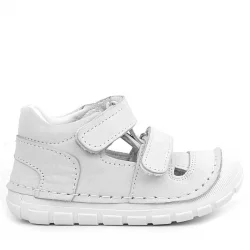 Rakerplus Ruby Hakiki Deri Beyaz Yazlık İlk Adım Ayakkabısı