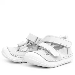 Rakerplus Ruby Hakiki Deri Beyaz Yazlık İlk Adım Ayakkabısı