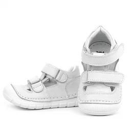 Rakerplus Ruby Hakiki Deri Beyaz Yazlık İlk Adım Ayakkabısı