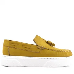 Rakerplus Sarı Hafif Tabanlı Erkek Çocuk Makosen Ayakkabı