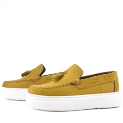 Rakerplus Sarı Hafif Tabanlı Erkek Çocuk Makosen Ayakkabı