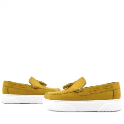 Rakerplus Sarı Hafif Tabanlı Erkek Çocuk Makosen Ayakkabı