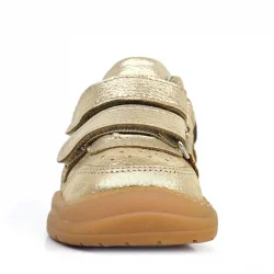 Rakerplus Schaggy Hakiki Deri Altın Parlak Bebek Spor Ayakkabı