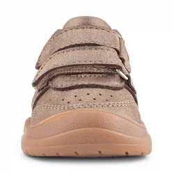 Rakerplus Schaggy Hakiki Deri Bakır Platin Cırtlı Bebek Spor Ayakkabı