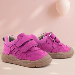 Rakerplus Schaggy Hakiki Deri Fuşya Bebek Spor Ayakkabı