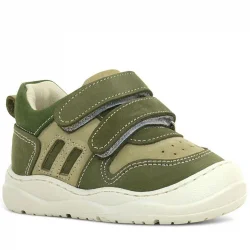 Rakerplus Schaggy Hakiki Deri Haki Yeşili Bebek Spor Ayakkabı