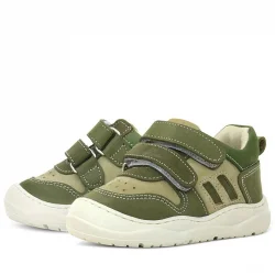 Rakerplus Schaggy Hakiki Deri Haki Yeşili Bebek Spor Ayakkabı