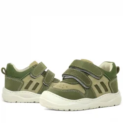 Rakerplus Schaggy Hakiki Deri Haki Yeşili Bebek Spor Ayakkabı