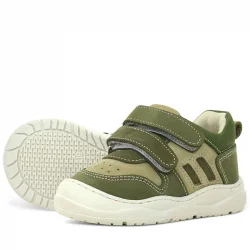 Rakerplus Schaggy Hakiki Deri Haki Yeşili Bebek Spor Ayakkabı