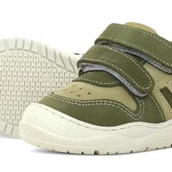 Rakerplus Schaggy Hakiki Deri Haki Yeşili Bebek Spor Ayakkabı