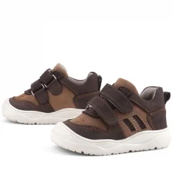 Rakerplus Schaggy Hakiki Deri Kahve Bebek Spor Ayakkabı