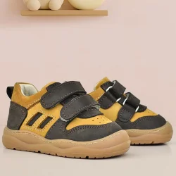 Rakerplus Schaggy Hakiki Deri Kahve Taba Cırtlı Bebek Spor Ayakkabı