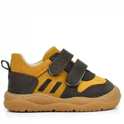 Rakerplus Schaggy Hakiki Deri Kahve Taba Cırtlı Bebek Spor Ayakkabı