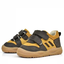 Rakerplus Schaggy Hakiki Deri Kahve Taba Cırtlı Bebek Spor Ayakkabı